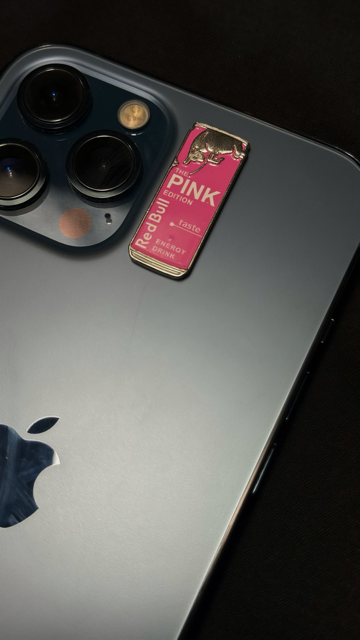 Pink energy drink
